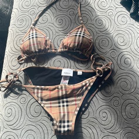 burberry print 2 piece|Burberry 2 piece bathing suit.